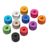 Suleve,M3AN5,10Pcs,Knurled,Thumb,Thread,Grommet,Gasket,Washer,Spacer,Aluminum,Alloy