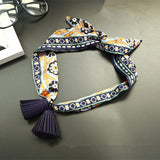 Women,Pendants,Small,Scarf,Chiffon,Korean,style,Tassel,Decoration,Necklace,Scarves