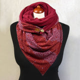 Women,Cotton,Thick,Winter,Outdoor,Casual,Floral,Pattern,Scarf,Shawl