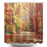 71''x71'',Autumn,Leaves,Pattern,Waterproof,Polyester,Shower,Curtain,Bathroom,Fabric,Hooks