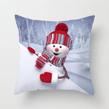 Christmas,snowman,series,Polyester,Peachskin,Pillowcases,Cushion,Cover,Christmas,Decor