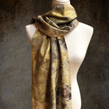 Women,Solid,Color,Floral,Pattern,Elegant,Scarf,Shawl