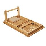 Foldable,Bamboo,Laptop,Table,Cooling,Holder,Table,Stand,Drawer,Table