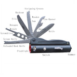 Folding,Knife,Flashlight,Lumen,Outdoor,Waterproof,Knife,Fishing,Scale