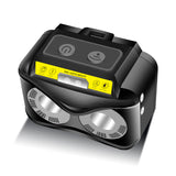 XANES,300LM,Headlamp,Speed,Adjustable,Induction,Control,Waterproof,Rechargeable,Flashlight,Camping,Fishing,Cycling