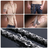 Titanium,Steel,Necklace,Tactical,Waist,Chain