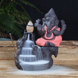 India,Elephant,Ganesha,Backflow,Incense,Burner,Censer,Holder,Decor