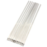 10pcs,7.9X400mm,Metal,Stainless,Steel,Strap