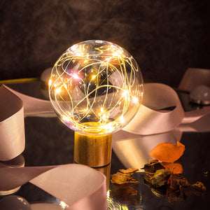 Qualitell,White,Fairy,Globe,Night,Light,Retro,Table,Decoration,Lights