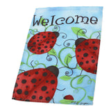 12x18'',Ladybirds,Welcome,Garden,Flags,Banner,Holiday,House,Decorations"