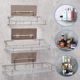 Stainless,Steel,Bathroom,Shelf,Suction,Holder,Corner,Storage,Organizer