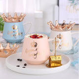 300ml,Nordic,Style,Crown,Ceramic,Simple,Coffee,Water,Breakfast