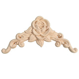 Carving,Applique,Unpainted,Flower,Applique,Carving,Decal,Furniture,Cabinet,8x8cm