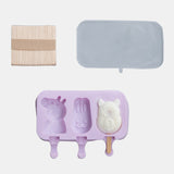 Cream,Cream,Silicone,Cartoon,Homemade,Popsicle,Popsicle,Wooden,Sticks