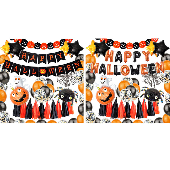 Halloween,Balloon,Letter,Banner,Ballnoon,Decoration