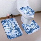 Water,Summer,Waterproof,Polyester,Shower,Curtain,Hooks,Pedestal,Toilet,Cover