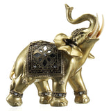 Lucky,Charm,Fengshui,Mascot,Golden,Elephant,Resin,Statue,Ornaments,Gifts,Decorations