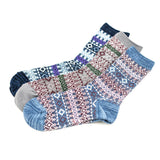 Women,Breathable,Cotton,Ethnic,Jacquard,Middle,Socks