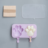 Cream,Cream,Silicone,Cartoon,Homemade,Popsicle,Popsicle,Wooden,Sticks