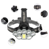 2000LM,Waterproof,Headlamp,18650,Battery,Interface,Flashlight,Cycling