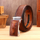 125CM,Men's,Automatic,Buckle,Leather,Leather