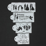 Cookie,Fondant,Stencil,Wedding,Template,Baking,Decor