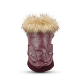 Nsmsan,Collar,Leather,Coats,Waterproof,Winter,Coats,Puppy,Weather,Clothes