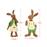 Green,Rabbit,Bunny,Figurine,Statue,Resin,Spring,Easter,Decorations