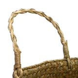 Seagrass,Belly,Storage,Baskets,Shopping,Organizer,Plant,Green