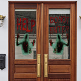 Halloween,Horror,Zombie,Sticker,Poster,Bloody,Handprint,Window,Stickers,Halloween,Party,Decoration