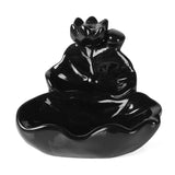 Lotus,Backflow,Incense,Burner,Holder,Ceramic,Glaze,Fragrant,Censer,Furnace,Decor