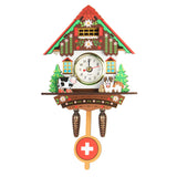 Classic,Cuckoo,Wooden,Hanging,Swing,Clock,Alarm,Decor