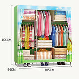 Cloth,Wardrobe,Fabric,Closet,Portable,Folding,Cloth,Hanger,Dustproof,Waterproof,Clothing,Storage,Cabinet,Furniture