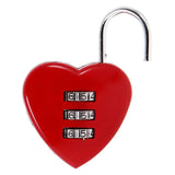 Heart,Shaped,Digit,Travel,Luggage,Resettable,Combination,Padlock,School,Gym&Sports,Locke