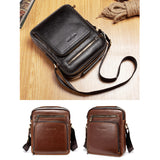 Men's,Leather,Crossbody,Shoulder,Messenger,Business,Travel,Handbag