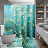 Flower,Waterproof,Shower,Curtain,Waterproof,Polyester,Fabric,Bathroom,Curtains,Hooks