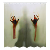 180x180cm,Bloody,Hands,Bathroom,Waterproof,Shower,Curtain,Carpets,Toilet,Cover,Floor,Halloween