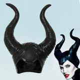 Halloween,Costume,Queen,Horns,Magic,Black,Queen,Witch,Headgear,Halloween,Masquerade,Party,Props