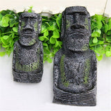 Resin,Easter,Island,Statues,Ornament,Aquarium,Decoration