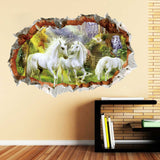 Miico,Creative,Unicorn,Broken,Removable,Decorative,Decor,Sticker