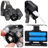 XANES,Ultra,Bright,Mechanical,Zoomable,Headlamp,Outdoor,Camping,Torch,Hunting,Warning,Light