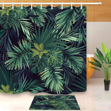 Banana,Leaves,Printing,Waterproof,Bathroom,Shower,Curtain