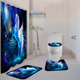 Bathroom,Horse,Shower,Curtain,Toilet,Cover,Pedestal,Nonslip