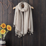 Women,Tassel,Cotton,Chinses,Style,Fashion,Scarf,Outdoor,Causal,Square,Scarves