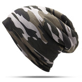 Camouflage,Winter,Velvet,Slouchy,Beanie,Casual,Earmuffs,Skull