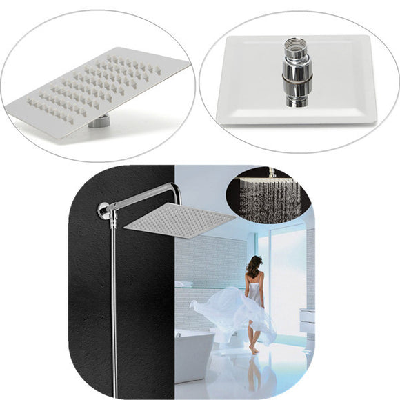 Shower,Square,Chrome,Ceiling,Mounted,Bathroom,Sprayer,Faucet,Stainless,Steel