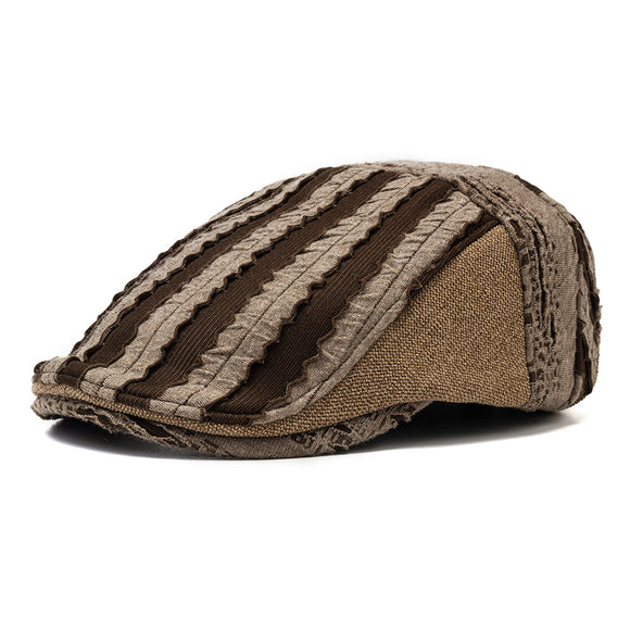 Stripe,Beret,Casual,Outdoor,Visor,Forward