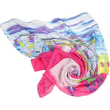 Women's,Georgette,Scarves,Shawl,Quality,Painting,Print,Scarf