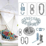 700lb,Capacity,Heavy,Hammock,Swing,Chair,Hanging,Hooks,Stainless,Steel