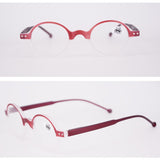 Unisex,Fashion,Plastic,Round,Small,Frame,Farsighted,Glasses,Holes,Reading,Glasses